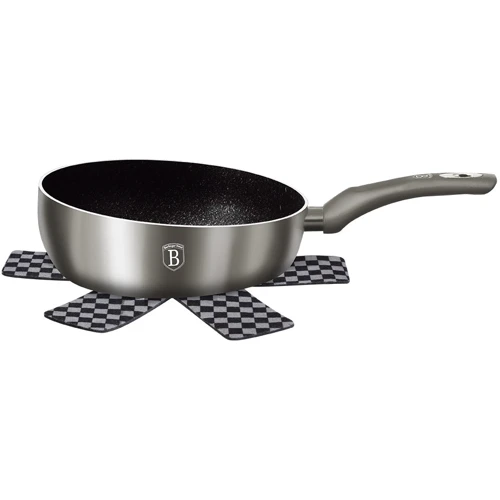 Berlinger Haus Carbon 26 см (1300N-BH): Тип сковороды Глубокая