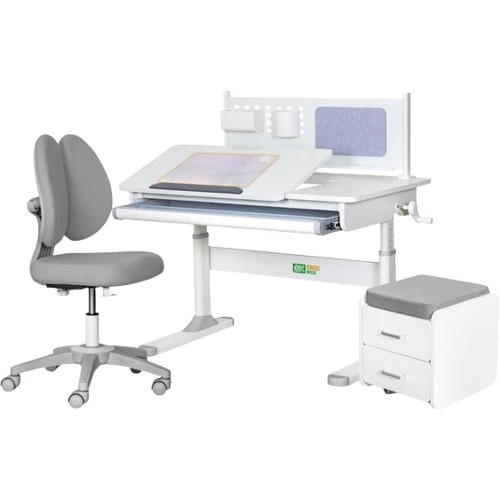 Комплект (L) ErgoKids TH-325 Grey (парта + кресло + тумба) (арт. TH-325 + Y-412 Lite + BD C3 _GREY)