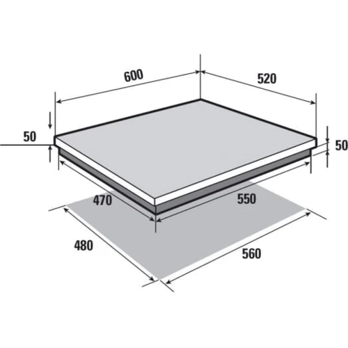 Варильна поверхня Brandt BPG6414B: Кількість конфорок 4