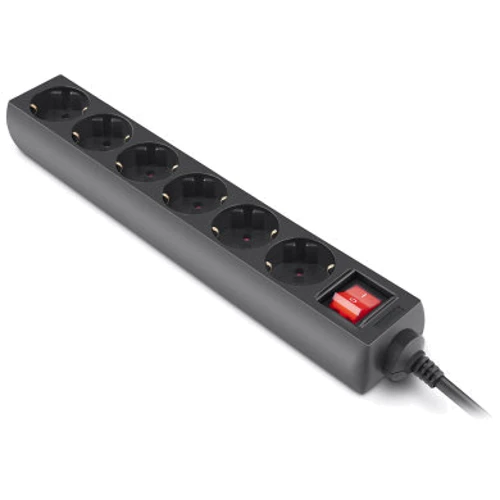 Сетевой фильтр REAL-EL RS-6 Protect M 3m, black (EL122300034): Тип Сетевые фильтры