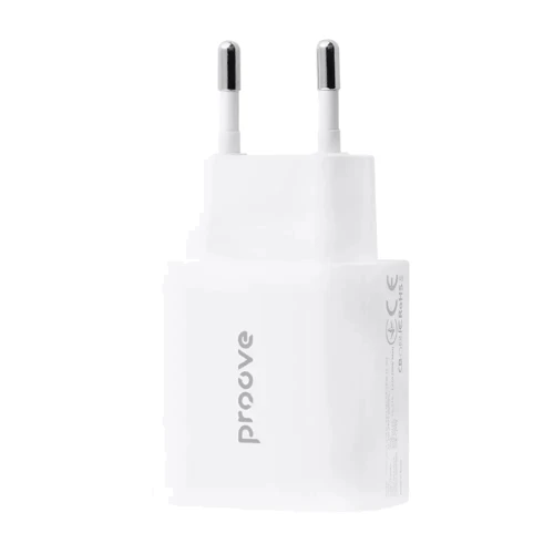 Зарядное устройство Proove USB-C Wall Charger Mocan 20W White: Особенности Power Delivery (PD), Быстрая зарядка, USB-C