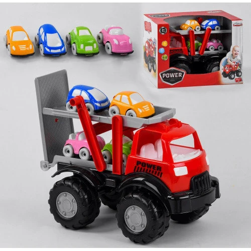 Машинка Pilsan Power Truck 4 машинки 06-516
