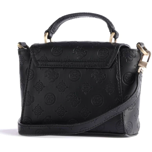 Женская сумка-cэтчел Guess Bea Mini Top Handle Flap черная (HWVS8132780-BLA): Пол Женский