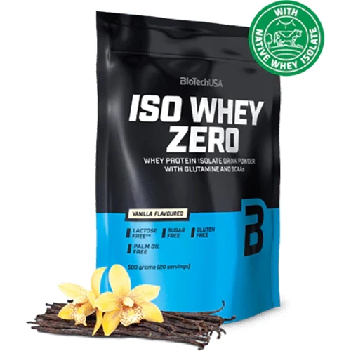 Протеин BioTechUSA Iso Whey Zero 500 g / 20 servings / Vanilla