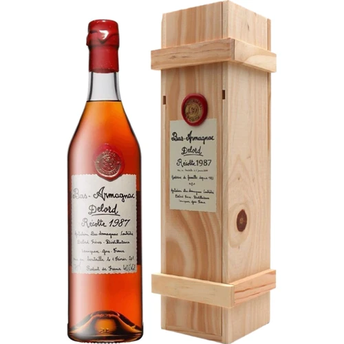 Арманьяк Delord Bas-Armagnac 1987 wooden box 40 % 0.7 л (WHS3324113719879)