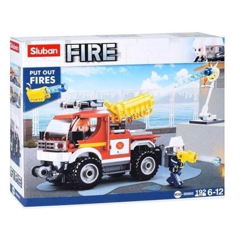 Конструктор Sluban Fire Пожежна машина 192 деталі (M38-B0965): Виробник Sluban