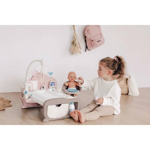 Ігровий центр Smoby Toys Baby Nurse Дитяча кімната зі звуковими ефектами, з пупсом та аксесуарами (220375) фото 4