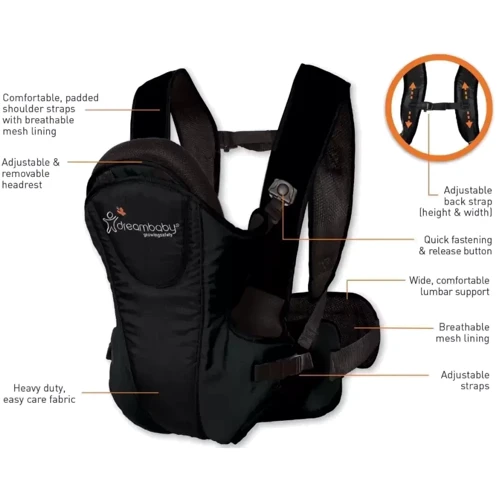 Рюкзак-переноска DreamBaby Manhattan Black G296