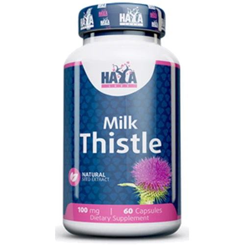 Haya Labs Milk Thistle 100 мг Расторопша пятнистая 60 капсул