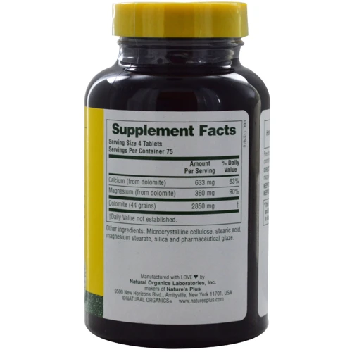 Natures Plus Dolomite 300 tabs Доломит: Форма випуску таблетки
