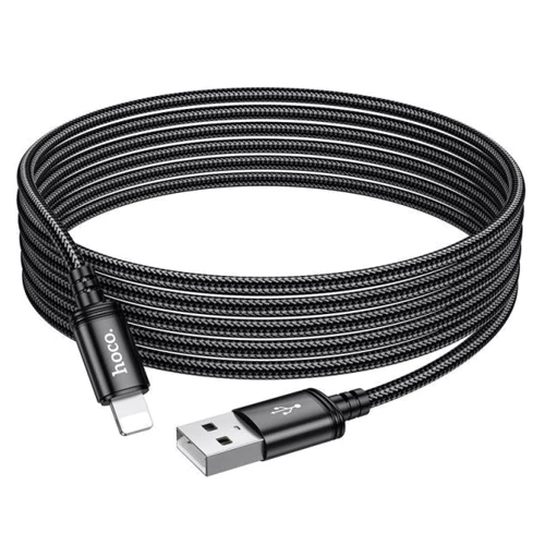 Кабель Hoco USB Cable to Lightning X91 Radiance 2.4A 3m Black: Тип USB Cable - Lightning