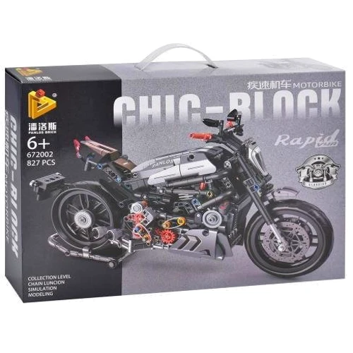Конструктор CHIC-BLOCK Мотоцикл (672001-2-3) 3 види