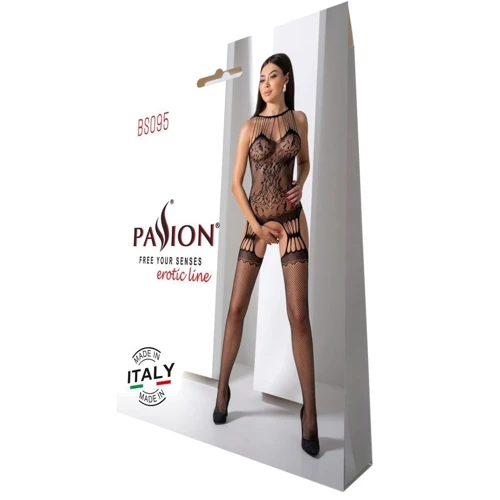 Бодистокинг с множеством бретелей Passion BS095 One Size black
