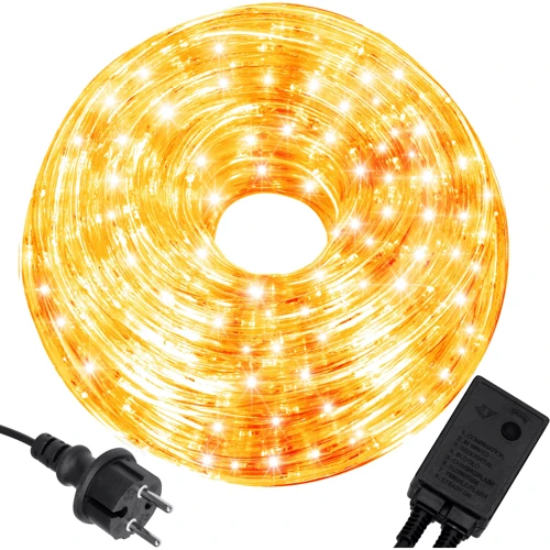 Гирлянда Springos Rope Lights дюралайт уличная 20 м 480 LED теплый белый (CL1204): Тип Линейная