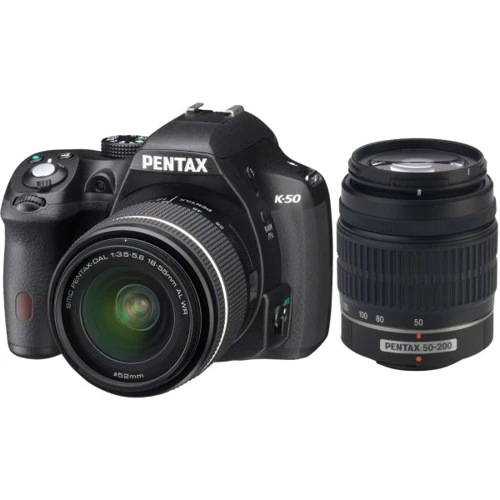 Pentax K-50 Kit (DA L 18-55mm) WR + (DA L 50-200mm) WR Black фото 9