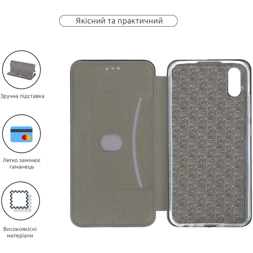 Аксессуар для смартфона Fashion Classy Black for Vivo Y1S: Материал искусcтвенная кожа