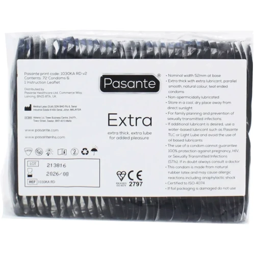 Exante - №144 Презервативи підвищеної надійності для анального сексу Pasante: Тип Для максимального захисту