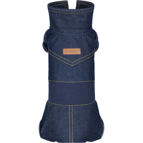 Комбінезон для собак Pet Fashion Jeans розмір M темно-синій (4823082427123)