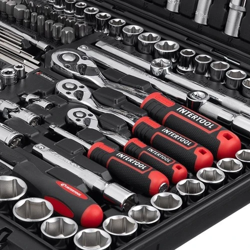 INTERTOOL ET-8233 Набор инструментов 1/2" & 3/8" & 1/4", 233ед., Cr-V STORM фото 12