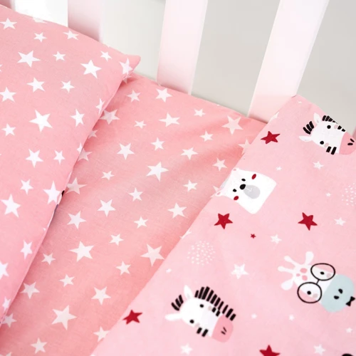 Комплект постільної білизни Twins Zoo рожевий (3022-TZ-08)