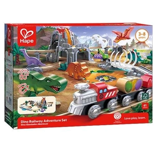 Іграшкова залізниця Hape Динопригоди (E3795)