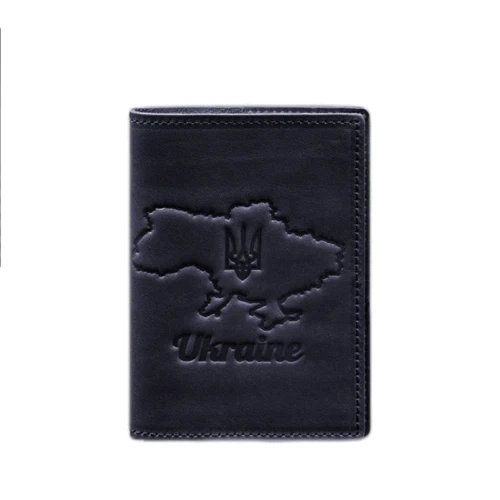 Обложка для паспорта BlankNote Crazy Horse синяя (BN-OP-UA-M-nn)