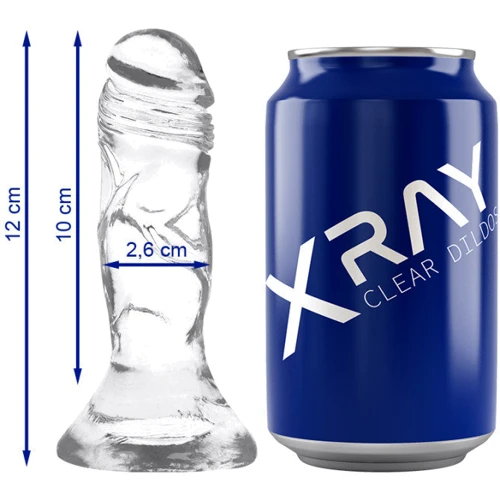 Прозрачный фаллоимитатор XRAY, 12 см