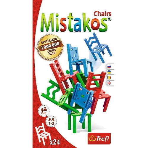 Настольная игра Trefl Стульчики для 3-х игроков (Міstakos) Укр (02327)