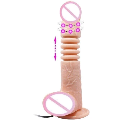 Вибратор на присоске с функцией ротации THUNDER UP, BW-008097X