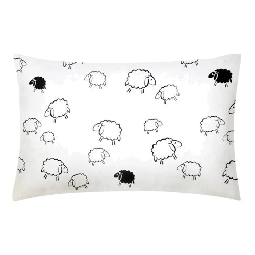 Комплект постельного белья Cosas Sheep /горох на мяте/ подростковый 155х215 см (Овечка_мята_155)