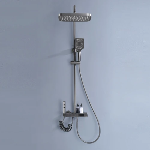 Душевая система Lefton Thermostatic Shower System with Temperature Display and 4 Water Outlet Modes-SST2202 Grey: Количество типов струи 4