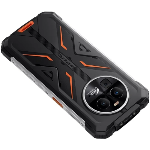 Смартфон Blackview BV8100 8/256GB Aurora Orange (UA UCRF): Камера двойная 50 + 13 Mп (f1.8/f2.2) / автофокус / LED вспышка / фронтальная 32 Мп (f2.2)