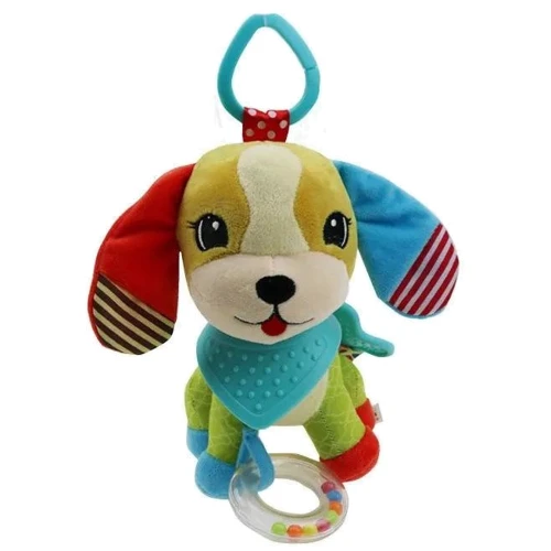 Мягкая погремушка-подвеска Bambi Пес с прорезывателем (WD210260-3): Производитель Bambi