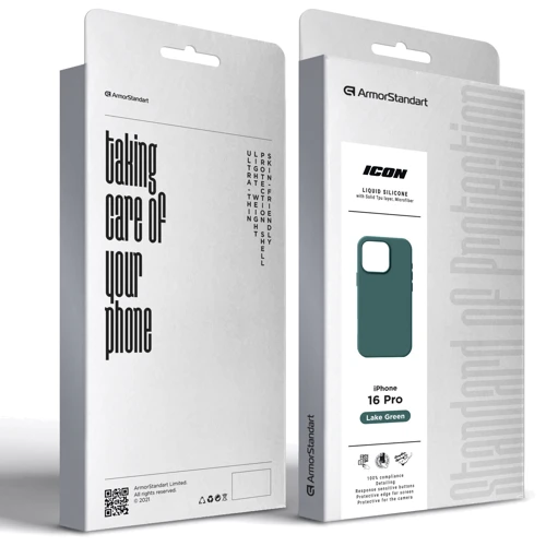 Чехол для iPhone ArmorStandart ICON2 MagSafe Lake Green for iPhone 16 Pro (ARM81318) фото 9