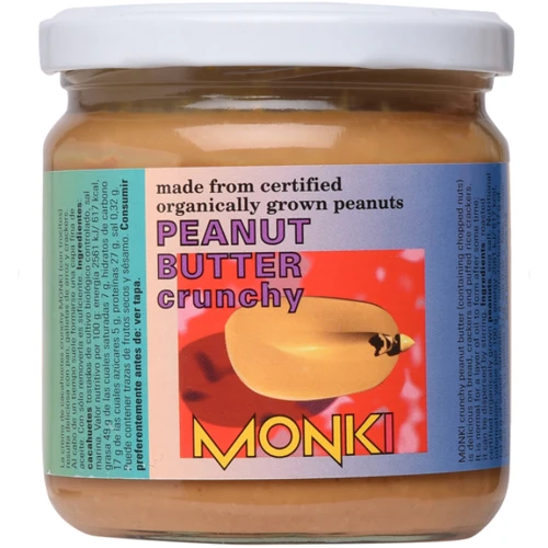 Паста арахисовая кранч Monki органическая 330 г (8712439036506)