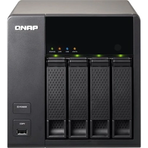 Сетевой накопитель (NAS) QNAP TS-469L: LAN 2 порта Gigabit Ethernet (10/100/1000 Мбит/с)