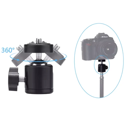 Шарнірна голова 1/4 для монопода, штатива MSCAM Head Bracket Holder Mount