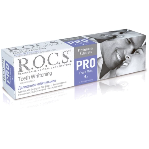 Зубная паста R.O.C.S. Pro Деликатное Отбеливание, Fresh Mint, 135 гр (4607034472191)