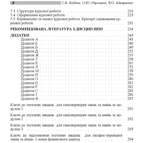 Шубіна, Швадченко, Мірошник: Фінансовий аналіз. Практикум. Навчальний посібник: ISBN 978-611-01-1030-3
