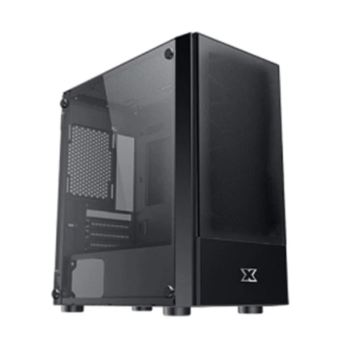 Корпус Xigmatek Oreo Black (EN47758): Материал передней панели металл