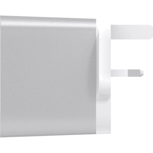 Зарядное устройство Belkin Wall Charger Quick Charger USB-C and USB Power Delivery 27W Silver (F7U061VF-SLV): Кабель в комплекте отсутствует