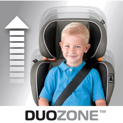 Автокресло Chicco Kid Fit Zip Air 2/3, серый (79681.97.07): Вес ребенка 15 - 36 кг