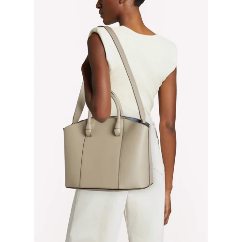 Женская сумка тоут Furla Miastella L Tote светло-серая (WB00333BX0053M7Y00): Тип ручки С двумя ручками, Со съемным ремнем, Плечевой ремень, Короткая ручка