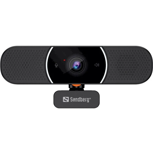 Sandberg All-In-1 Webcam 2K HD Speaker Black (134-37): Крепление/установка Прищепка