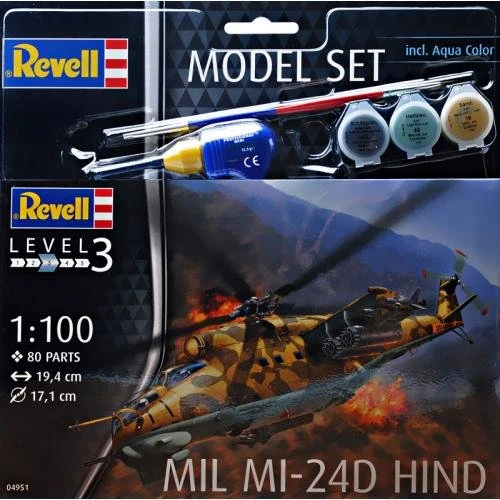 Подарочный набор Revell c моделью вертолета Mil Mi-24D Hind (RVL-64951)