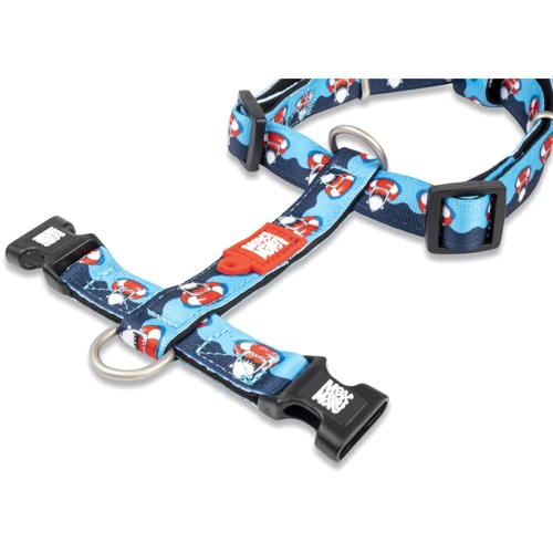 Шлейка для собак Max & Molly Urban H-Harness - Frenzy the Shark/L 2 см 70-98 см синя (4894512023246) фото 2