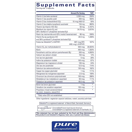 Pure Encapsulations Nutrient 950 360 caps Мультивитамины / минералы (PE-00420): Тип Мультивитамины