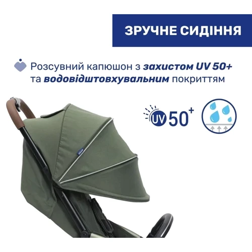 Прогулянкова коляска Chicco Goody XPlus зелена (87040.38.00) (8058664173075): Кількість блоків 1