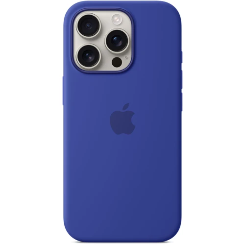 Чехол для iPhone Apple iPhone 16 Pro Silicone Case with MagSafe - Ultramarine (MYYP3ZM/A): Цвет синий