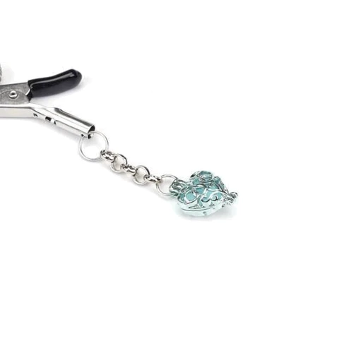 Затискачі для сосків Liebe Seele Glow-in-dark Nipple Clamps Light Blue